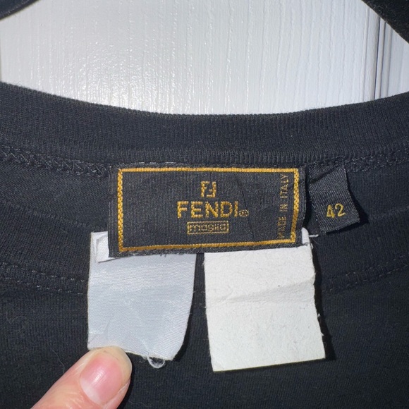 VINTAGE FENDI Black Long Sleeve - Picture 3 of 4